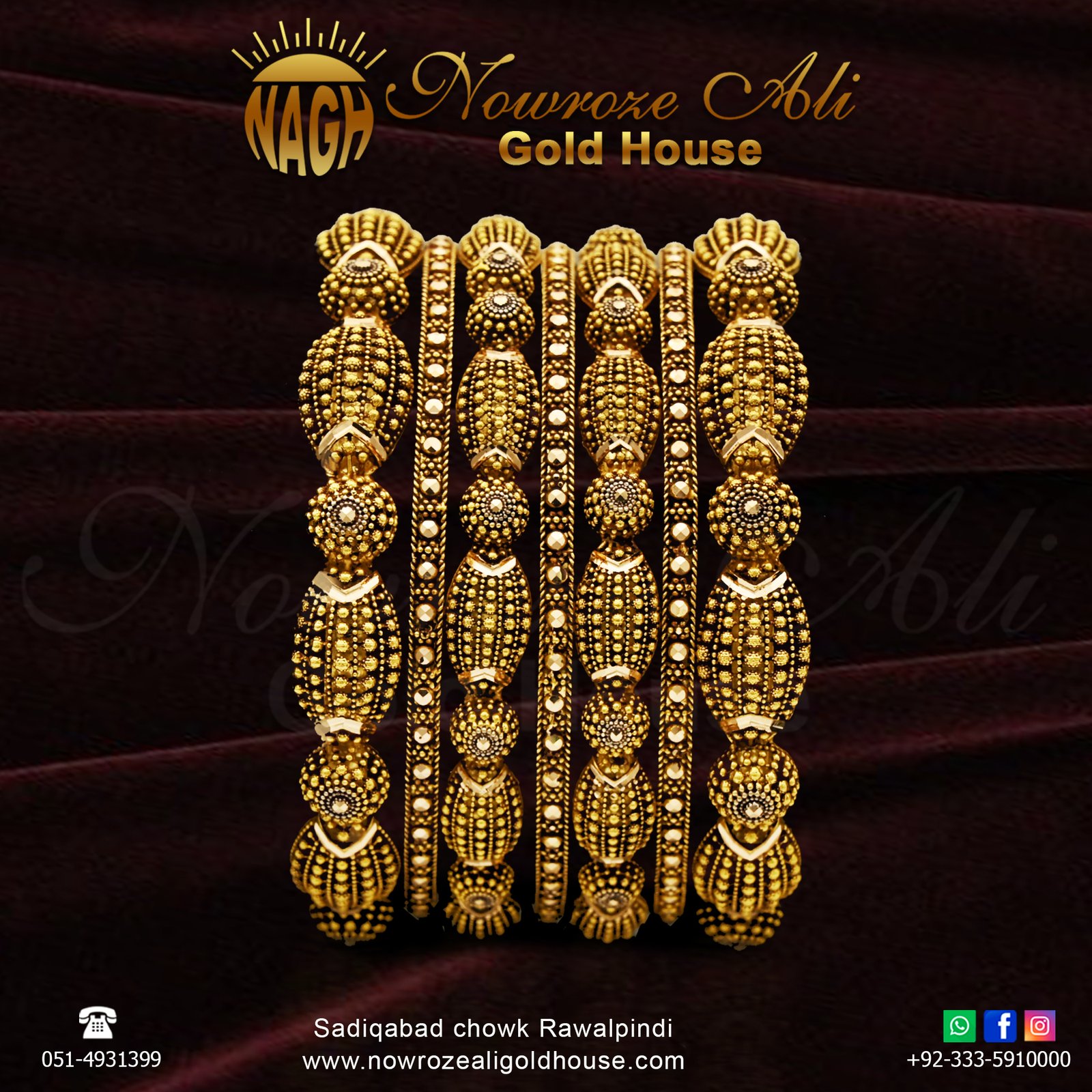 Gold Bangles Design 023