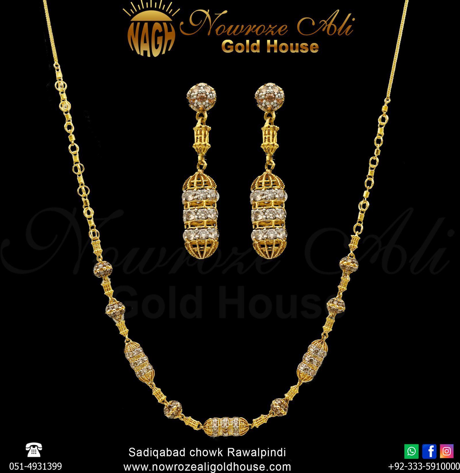Gold Necklace Design 041
